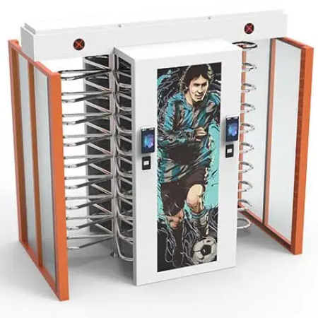 Stadium full height turnstile gate